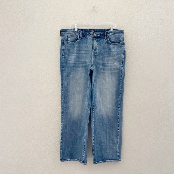 NYDJ Not Your Daughters Jemma Barrel Jeans Denim Blue High Rise Med Casual 14 - Picture 4 of 12